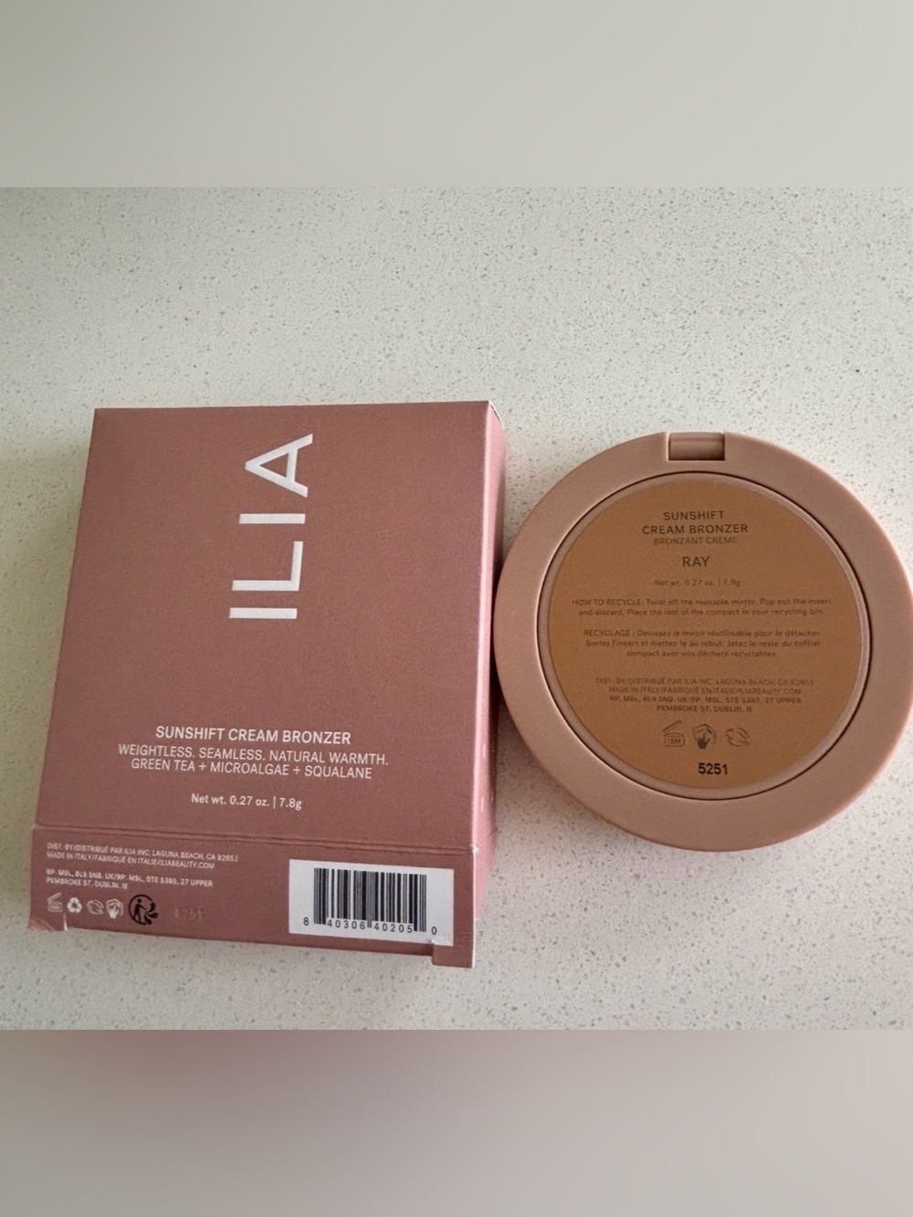 ILIA Sunshift Cream Bronzer - Ray (warm Golden Bronze)